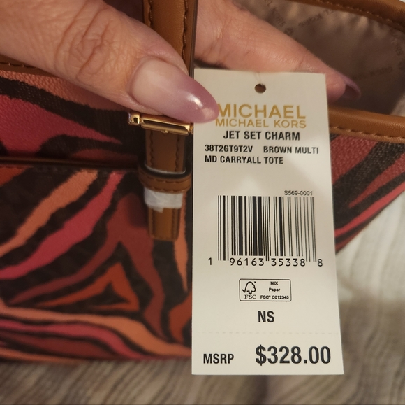 MUST GO!!! MAKE AN OFFER! Michael Kors RARE Red and Pink large Purse - Picture 3 of 5